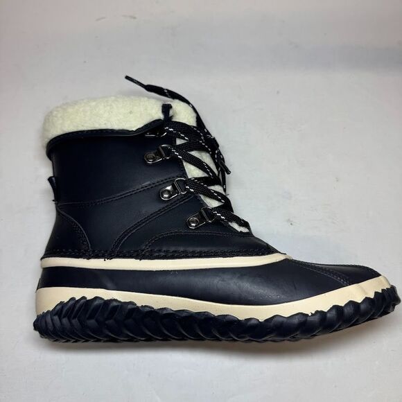 JBU Womens 6.5 M Black Lizzy Waterproof Faux Fur Lined Ankle Boots DISPLAY IV4 - Picture 5 of 5